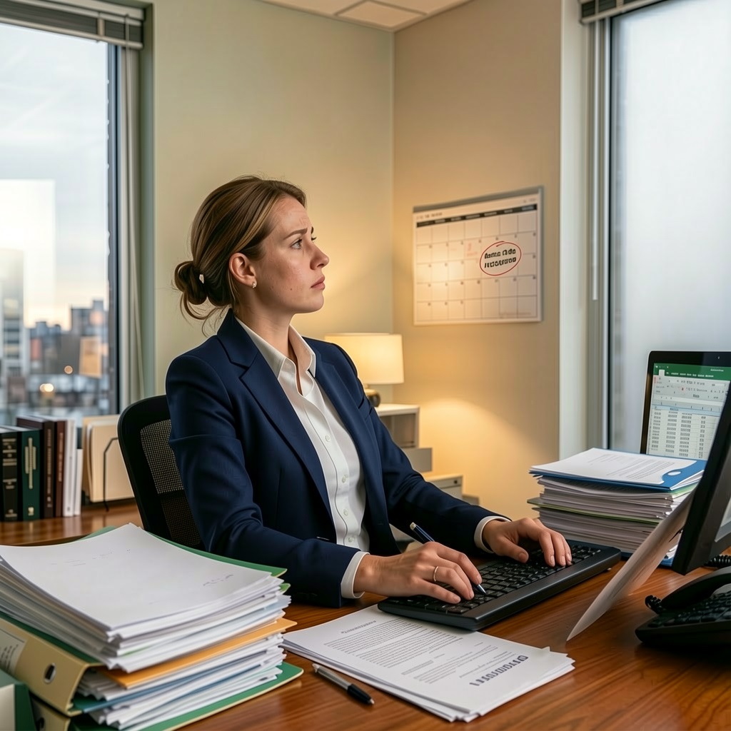 Professional woman at desk